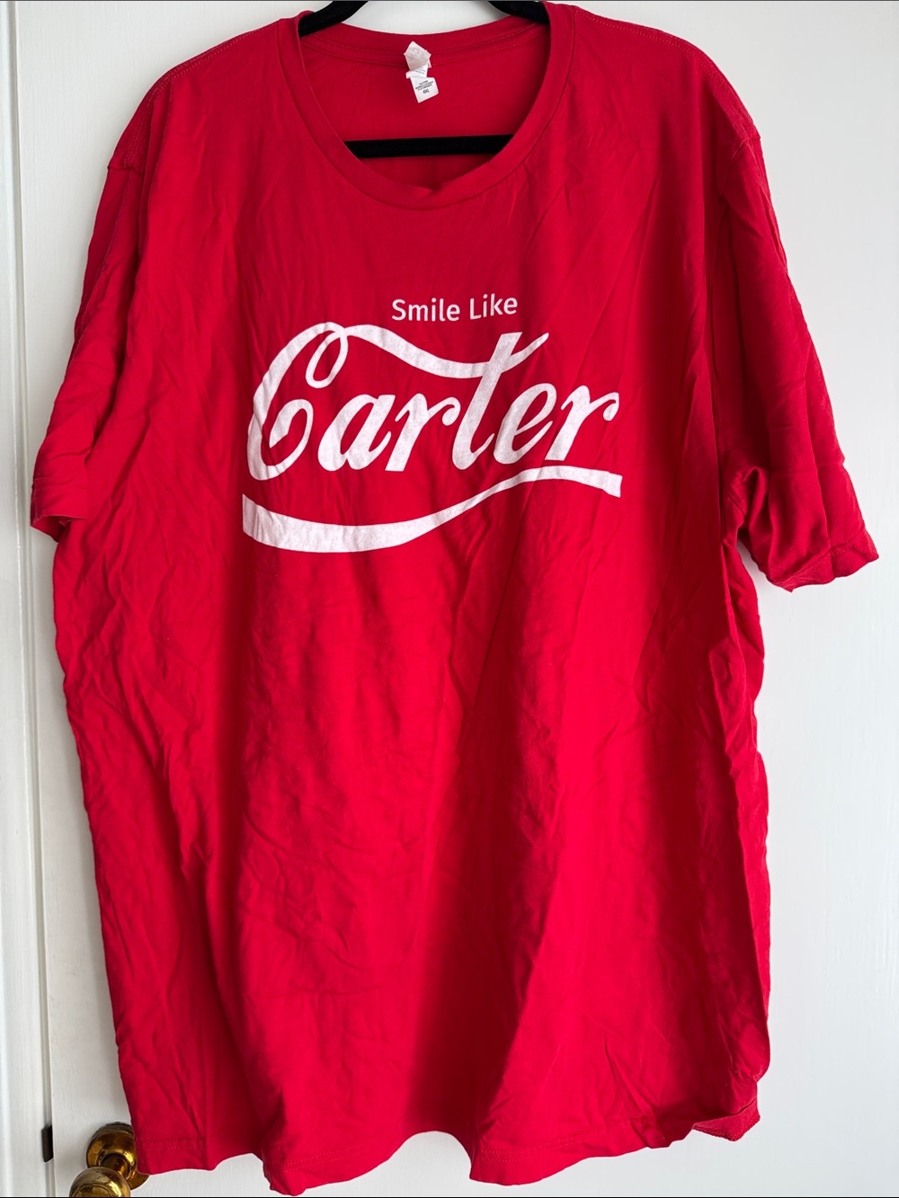Dave Matthews Band-Gorge Crew- Smile Like Carter Red Graphic Tee
